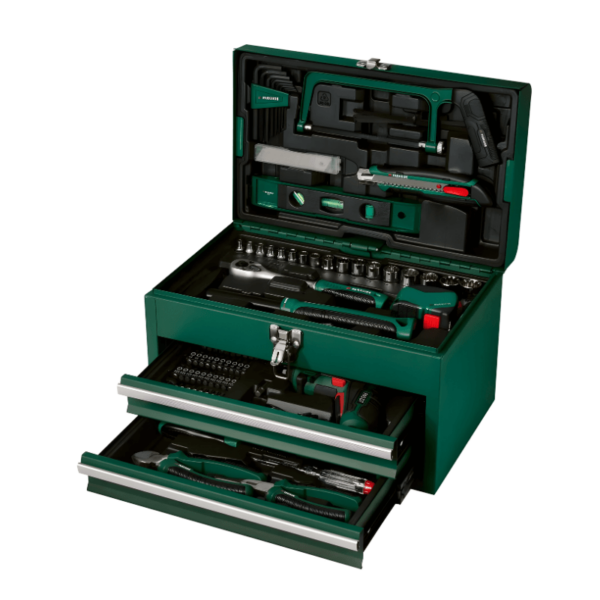 PARKSIDE® Tool Case with Cordless Screwdriver PWBM A1 – 92 pieces